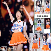 Cheerleader costume Girls generation sexy students Mens and womens football baby Campus Games La La exercise dress