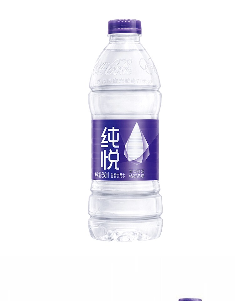 可口可乐纯悦纯净水350ml*24瓶装饮用矿泉水整箱家庭用饮料c - 金山