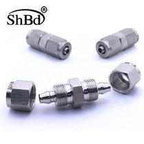 Quick screw diameter change straight through Middle stainless steel 304 nylon pipe soft Pu gas pipe joint lock mother change diameter quick screw direct