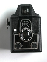 The cousin of the homegrown happiness camera is the German Altissa box camera in colour good with leather cover