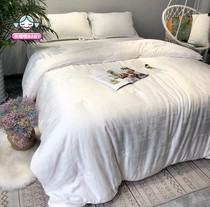 High-end 60 Woody jacquard summer quilt soft spring and autumn thickened winter quilt soybean protein fiber quilt core