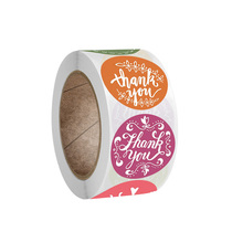 Customized roll sealing stickers Thank you reward stickers handmade crafts decoration stickers