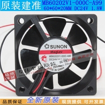 SUNON sunon MB60202V1-000C-A99 6020 24V 1 8W inverter power supply fan