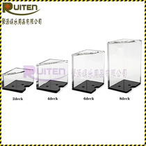 Hundreds Of Latte Transparent Boutique Poker Racks Texas Poker Delivery Box Can Put 1 To 8 Deputy Playing Cards Release Cards Box