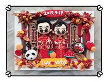 (Chinese wedding) (Work display) Clay doll is only for appreciation. Do not shoot (light hand)