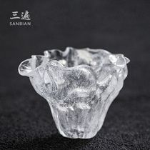 Japanese style frozen glass fair cup Handmade glass thickened anti-scalding tea dispenser Ice uniform cup Single small male cup