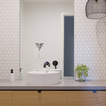 Hexagonal mosaic tiles Nordic white tiles Bathroom kitchen bathroom wall tiles Floor tiles black and white gray pink