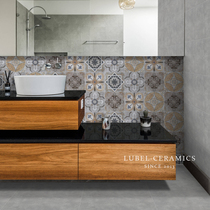 American tile tile wall tile Retro kitchen bathroom tile Floor tile Floor tile Balcony antique brick 200