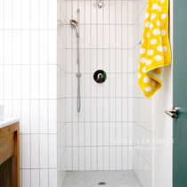 Nordic all-ceramic pull groove small white brick Japanese kitchen bathroom toilet toilet soft light 300X600 net red tile