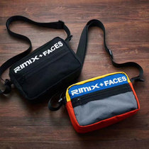 RIMIX Single Shoulder Diagonal Satchel With Reflective Multi-Pocket Casual Chest Bag Waterproof Large Capacity Phone Bag Containing Satchel