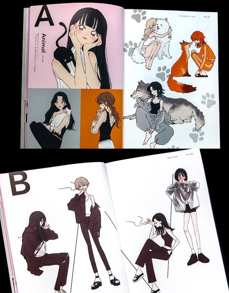 fashion illustration book时尚插图手册 tanaka画师插画作品集日本