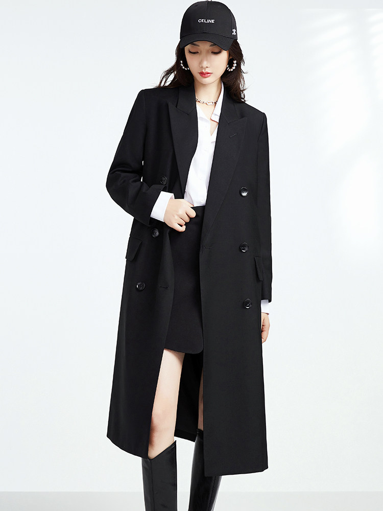 黑色西装外套女中长款真的能拯救穿搭危机吗?