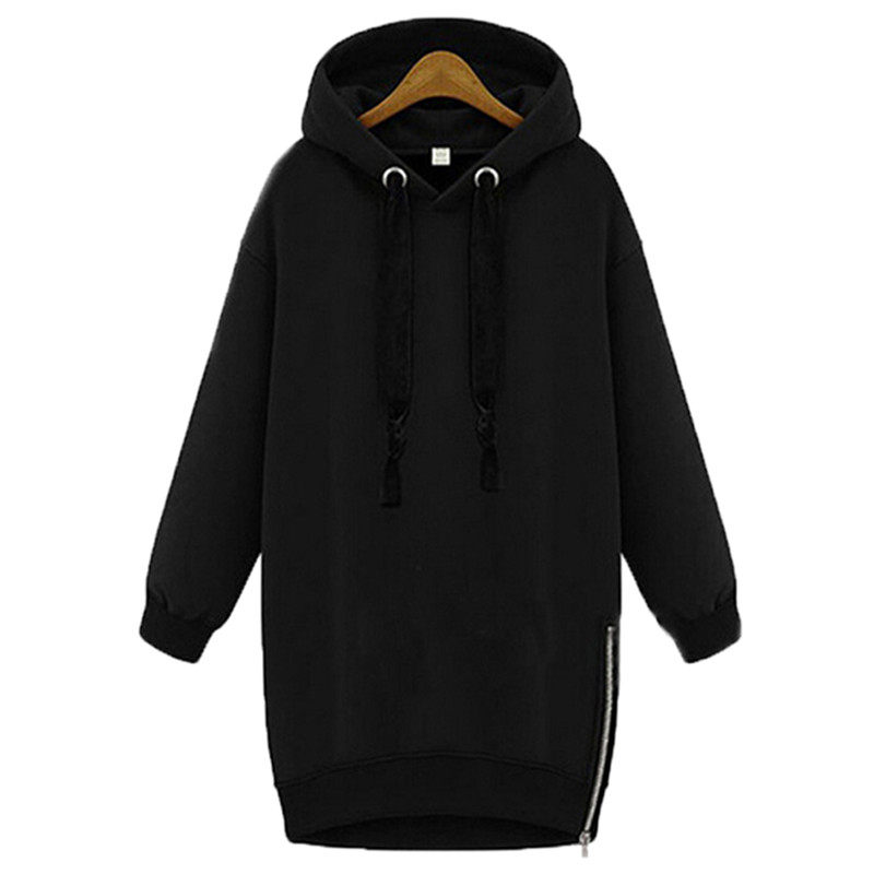 套头中长款外套长袖宽松连帽卫衣女慵懒风潮上衣_女装优惠券_领券中心