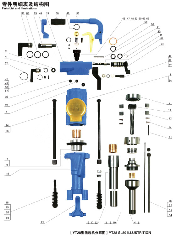 【凿岩机配件】yt28阀组 风钻阀组 凿岩机阀组 凿岩机配件