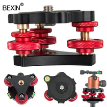 Tripod aluminum alloy pan tilt base precision horizontal micro-adjustment base precision adjustment table EZ base water platform