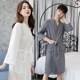 Summer Thin Bathrobe Women's Summer Sexy Fat MM Nightgown Men's Large Size Bathrobe Water-Absorbent Quick-drying Beauty Salon Couple's Pajamas