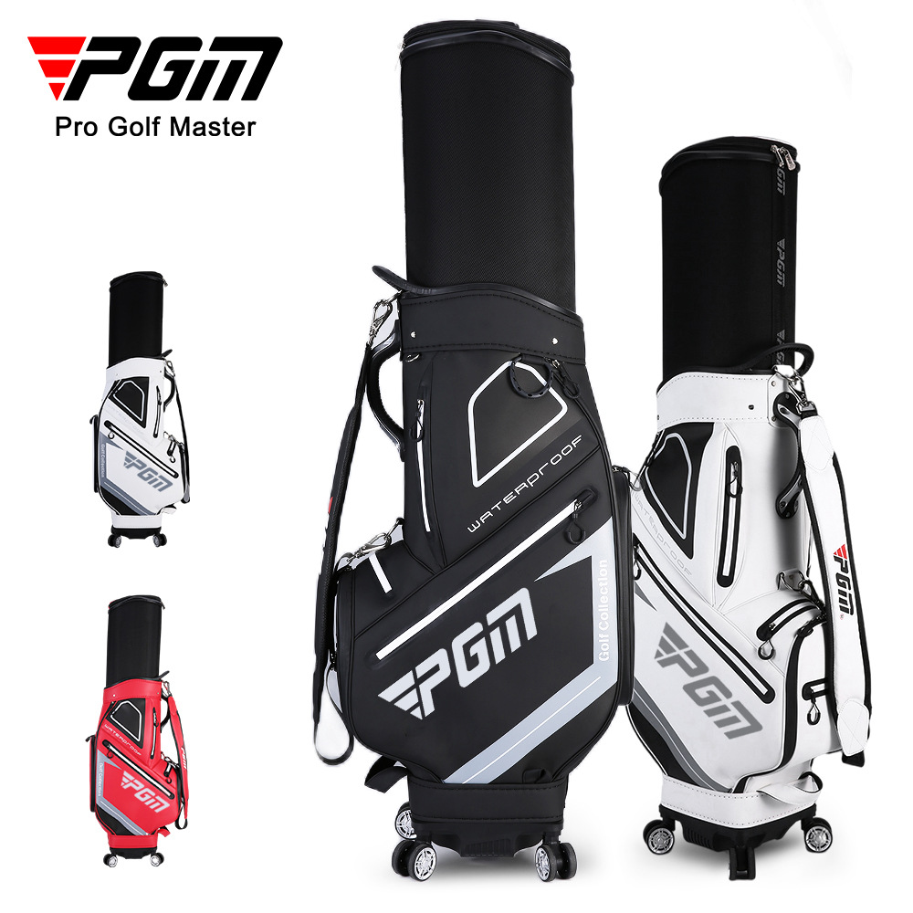 PGM golf bag Men and women Rigid Shell Aero Consigned Cue Bag Flex Bag Waterproof Four Wheels Flat Push Bag-Taobao