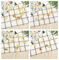 Star moon crown cake decorations birthday card cake flag creative cute dessert table layout card