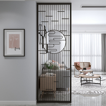 Nordic entrance living room screen partition wall office dining room bedroom shielding hollow iron stainless steel customization