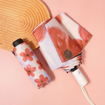 Japan CK Parasol Female Anti-purple anti-outside umbrella cute ins Sen series automatic rain dual use