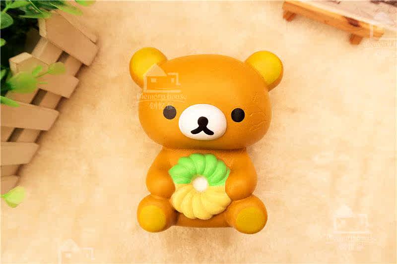 日本原单尾数二代轻松熊公仔摆件(柔软慢回弹) lovely bread come