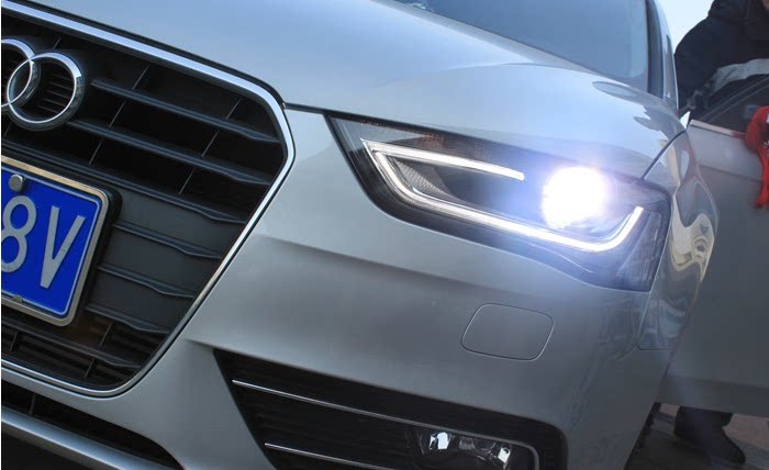 a4l大灯总成 13-15款奥迪原厂a4l改装灯氙气灯前大灯透镜日行灯