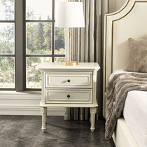 UvanLight painted American country bedside table storage bedroom retro mini drawer bedside cabinet H15
