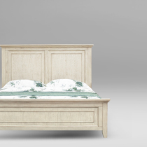 (Special) Payne American retro double wedding bed light luxury simple master bedroom rubber wooden bed B137