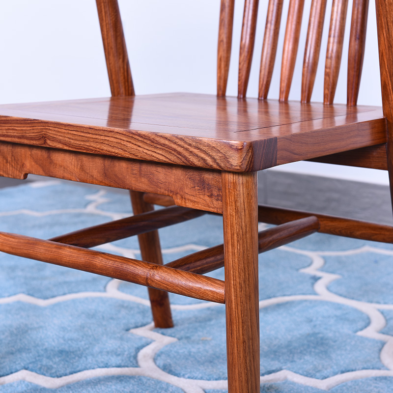 艺铭天下花梨木牛头椅新中式靠背椅