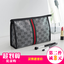 Cosmetic bag female portable 2021 new small Korean simple large capacity portable cosmetics storage bag wash bag