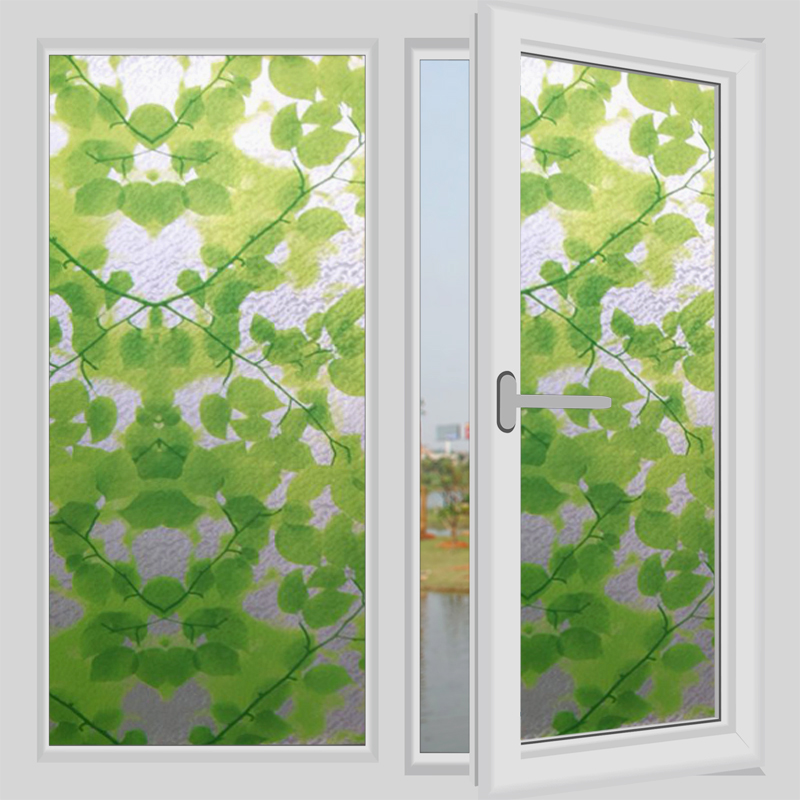 免胶玻璃贴膜挡热玻璃贴纸不透绿色窗户贴纸遮阳防晒卧室移门遮光