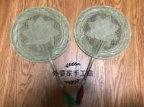 Pure hand-made fur weed fan shake Pufan cool summer three baby green watershed root cotton