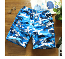 Summer loose dry pants mens beach trousers sports pentamin shorts casual seven-point pants swim tide
