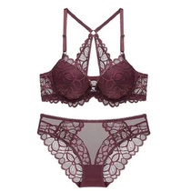 Vido Sexy Leah Lingerie Set Lace Small Busters Gather Adjust Front Buckle Vizmi Bust Girl Summer