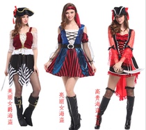 New Halloween party adult women noble beautiful pirate costume Palace lace Queen pirate costume