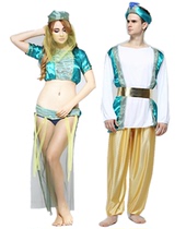 Halloween masquerade adult men and women Arab clothes Prince Aladdin couple suit