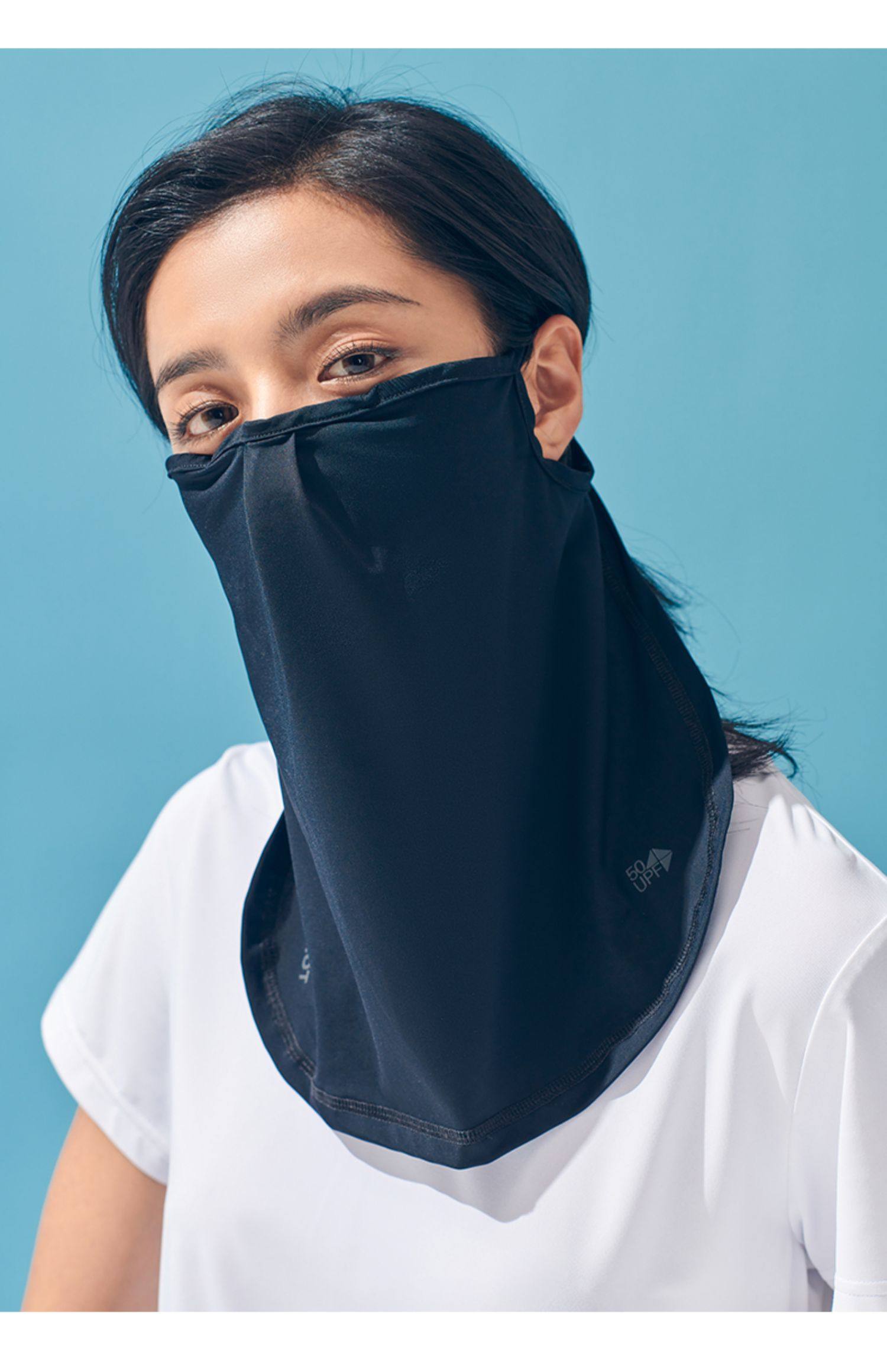 伯希和冰丝防晒护脸面罩防紫外线透气骑行超薄防尘口罩遮阳神器