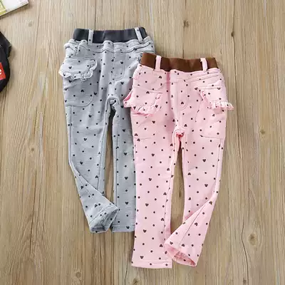 Girls Pants 2021 Spring and Autumn New Korean Straight Women's Trousers Children Cotton Pants Baby Casual Pants