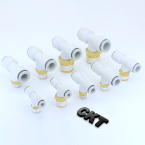 CKT pneumatic quick coupling KQ2T10-01S 02S KQ2T10-03S 04s outer screw T-type tee SMC type