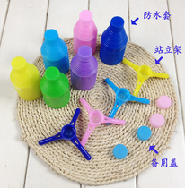 Candy Color Children Umbrellas Assorted Waterproof Sets No Drip Waterproof Cup Elementary School Kids Umbrella Waterproof Cup Accessories