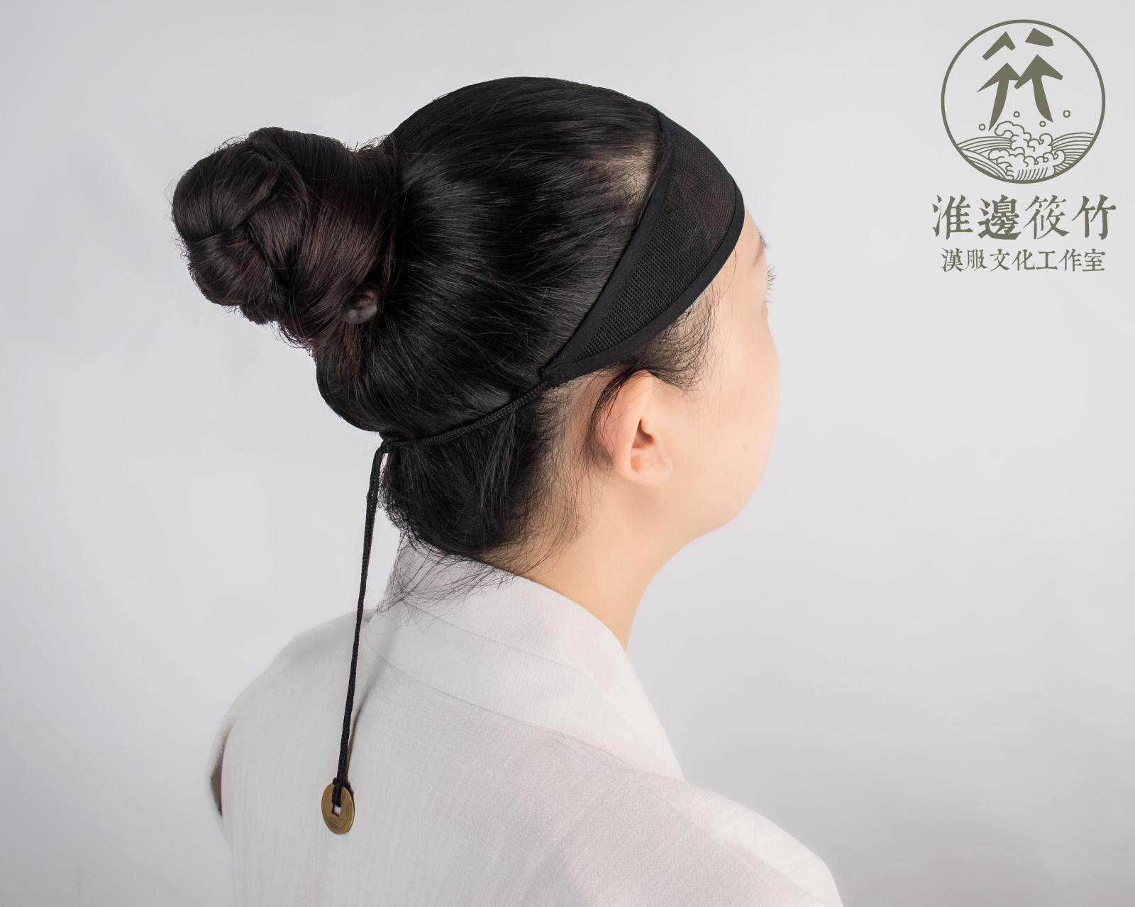 淮边筱竹懒收网巾丁款汉服明代布巾头巾抹额男女发带配饰包邮现货