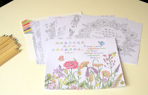 Hand drawn doodle coloring paper Coloring drawing paper 10 sets of holiday gifts Holiday gifts