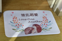 Mutual love thickened flannel cushion for home anti-slip absorbent ground mat bedroom toilet footbed washable machine washable