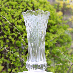 爱乐优欧式玻璃花瓶插花创意玫瑰摆件水培花瓶透明富贵竹花瓶客厅