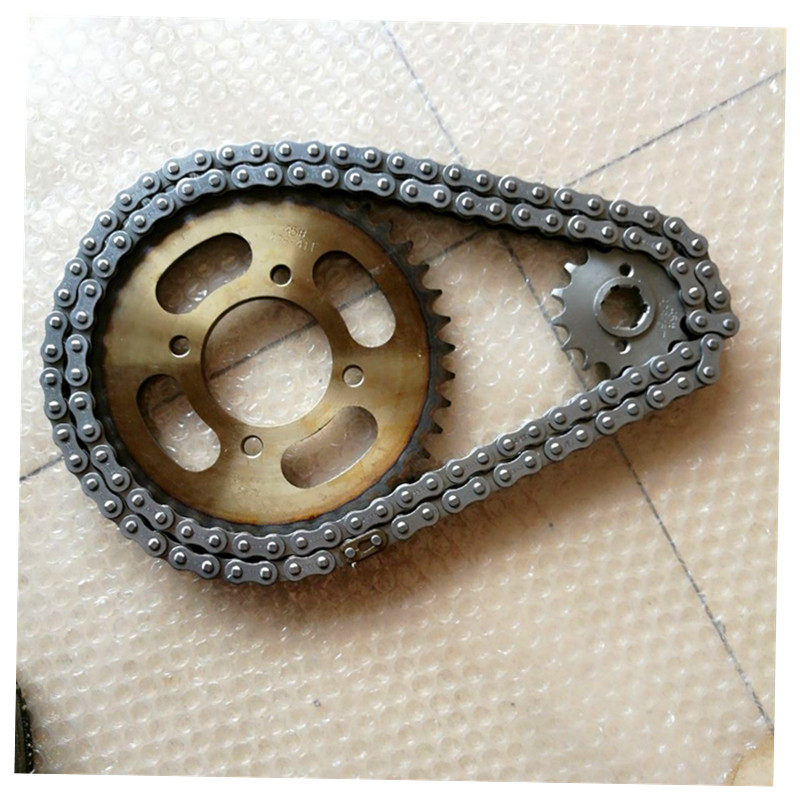 gs125gn125摩托车套链牙盘链条大小飞轮钻豹125银豹125通用套链