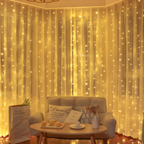 Star light string led small color light flash light string light starry romantic room layout ins bedroom decoration curtains