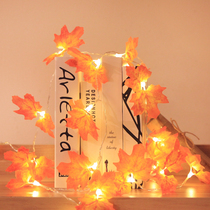 Thanksgiving decoration LED small lights flash light string lights starry Christmas tree ins decoration Maple leaf star light string