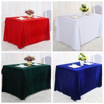 Sale company meeting European-style velvet Zhuo skirt check-in desk desk cloth exhibition club Zhuotai hotel tablecloth skirt
