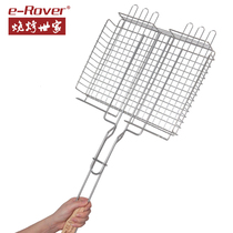 Barbecued family grilled fish clip splint net stainless steel roast fish clip grilled meat vegetable large padded utensils