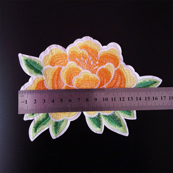 牡丹花布贴精美衣服贴花贴补丁贴布装饰刺绣花朵破洞